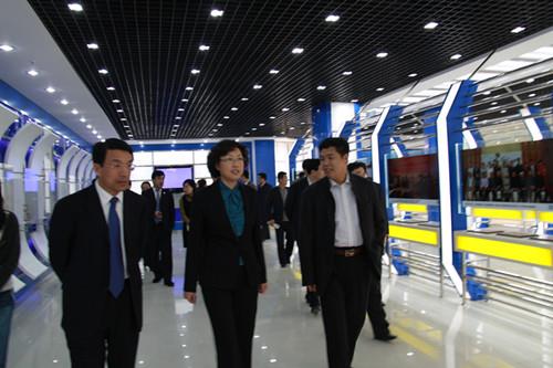 威海市委副书记、市长张惠（原青岛市委常委、副市长）和青岛市委常委、市委秘书长王鲁明视察指导工作