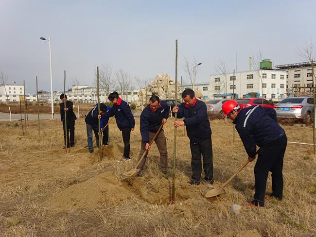 山东尊龙中国官网化工两年植树500余棵